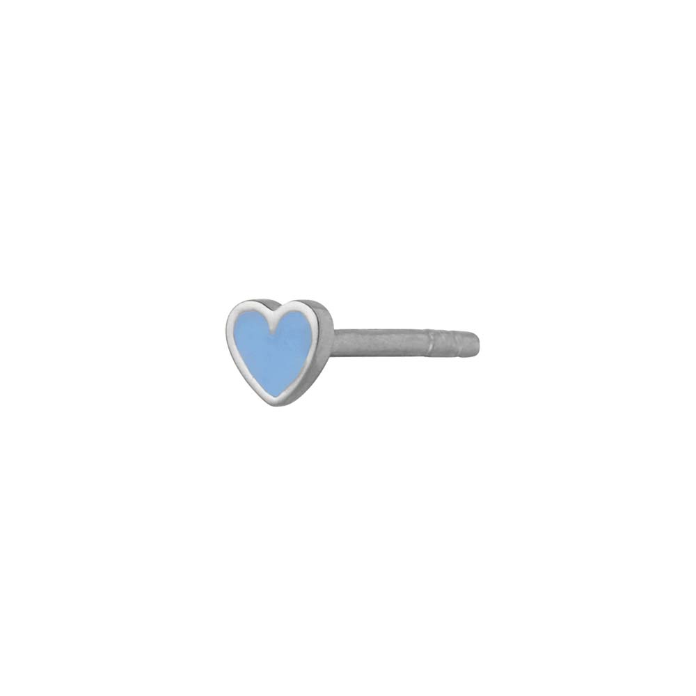 Billede af Stine A Petit Love Heart Light Blue sølv - 1181-00-Light Blue