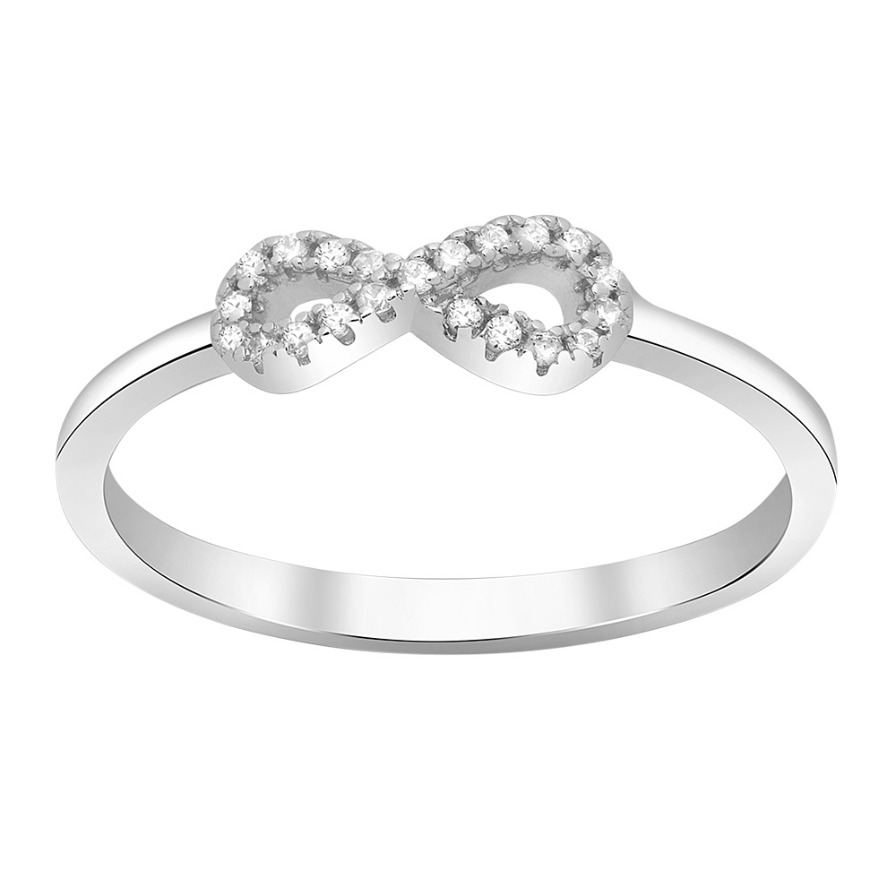 Rhodineret sølv ring Agna - 145 076 Størrelse 54