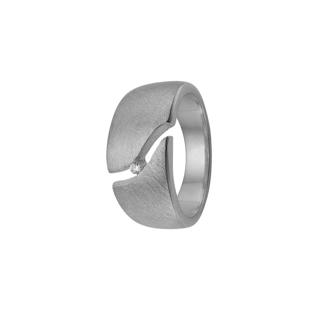 Aagaard sølv ring med zir - 1800-S-S01 Sølv m/cz 54