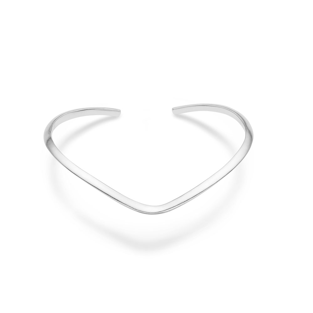 Mads Z Boomerang armring i sølv - 3160107 sølv Large