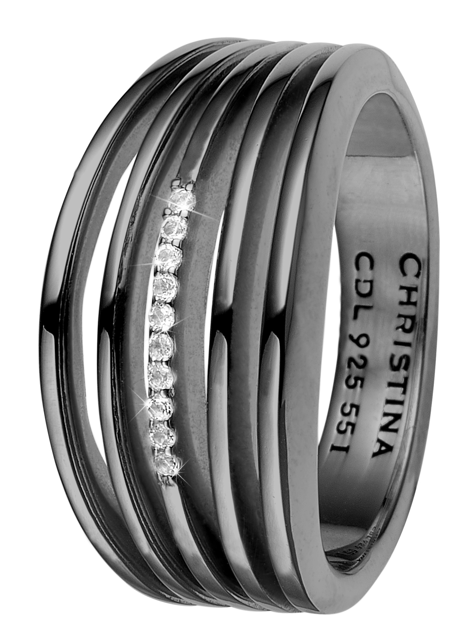 CHRISTINA Open Energy ring - 4.8D Størrelse 57