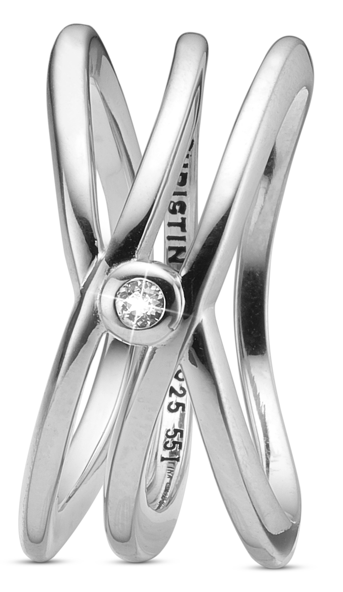 CHRISTINA sølv ring My One and Only - 5.4A Størrelse 51