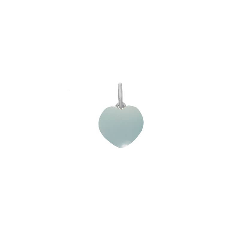 Frk. Lisberg Heart Aqua vedhæng sølv - 6138-925