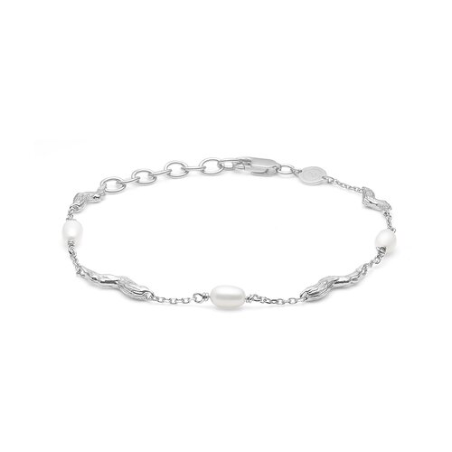 Studio Z Tangled sølv armbånd med perler - 7153825