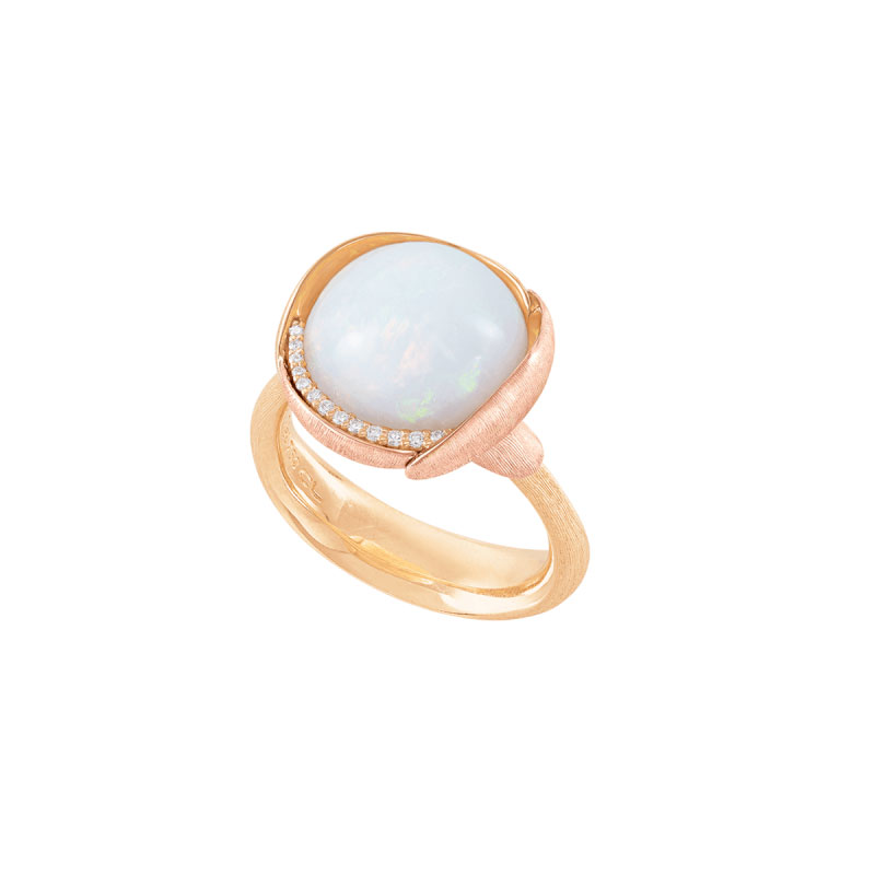 Ole Lynggaard Lotus 3 ring med opal - A2652-428 opal/13 bril. ialt 0,05 ct 55