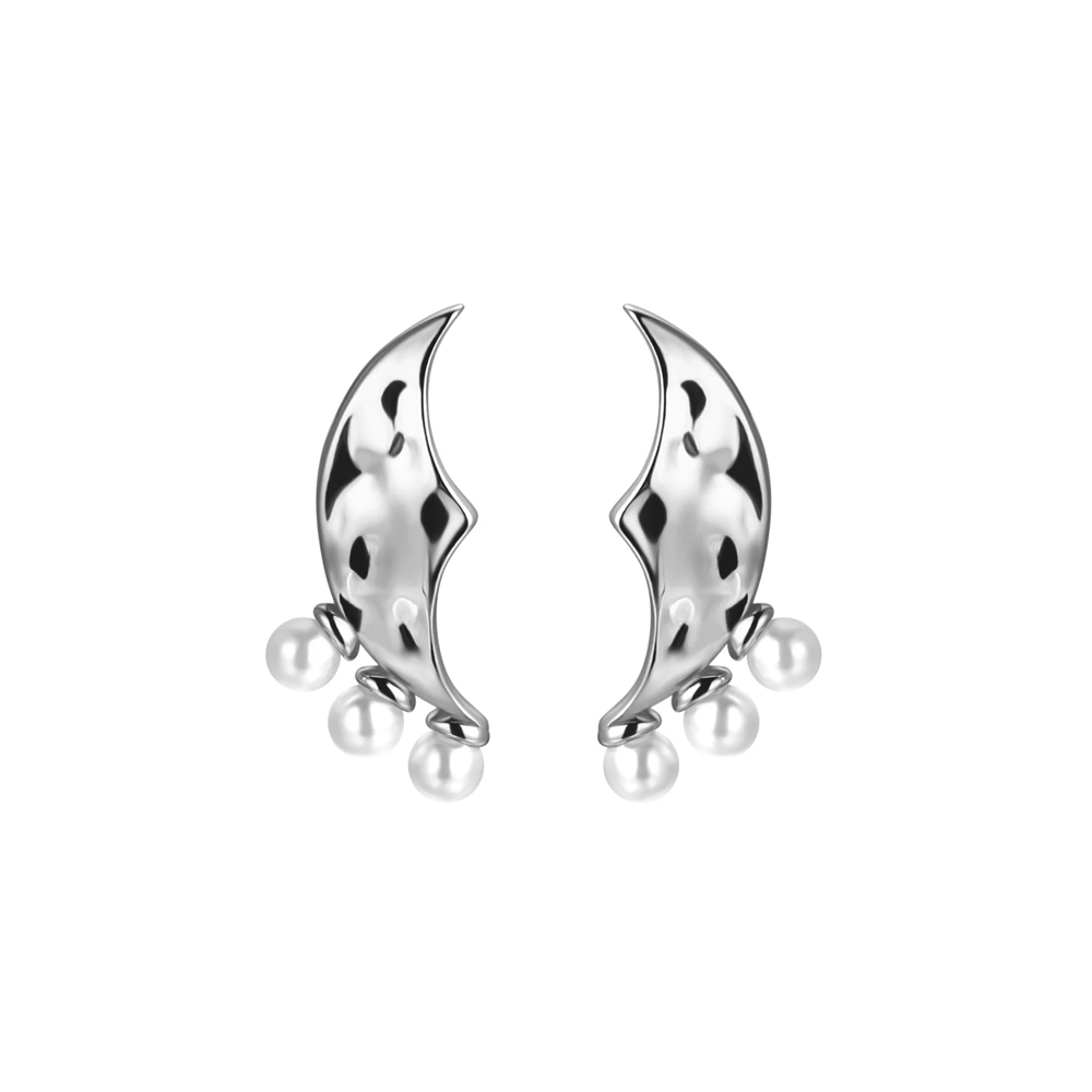 Nava Luna øreringe sølv - ESS010922-02