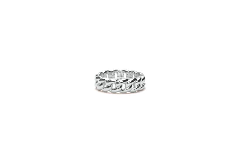 IX Studios Polished curb ring sølv - DMN0309RHPO sølv 54