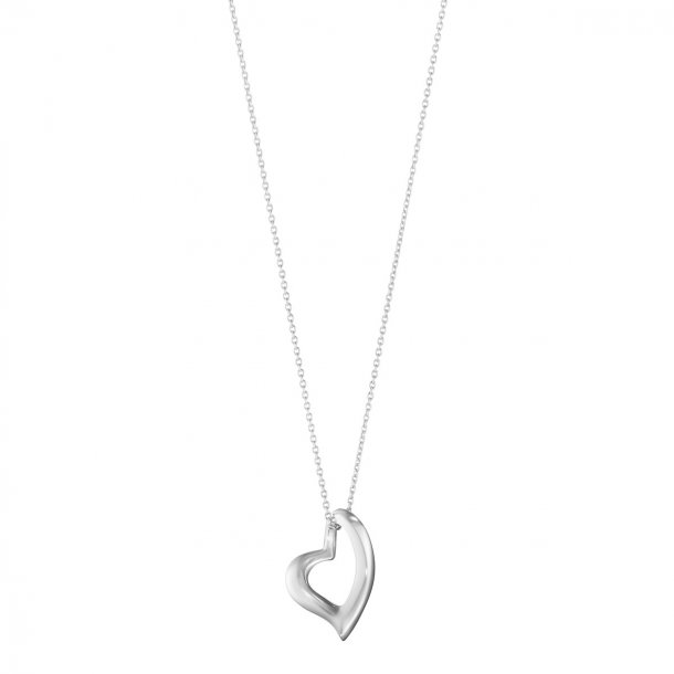 Georg Jensen Heart sølv halskæde - 10012161