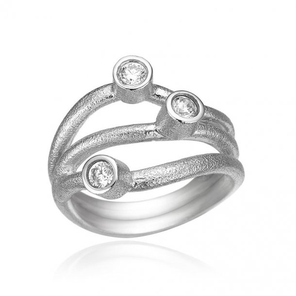 Blicher Fuglsang sølv ring - 1237-39R
