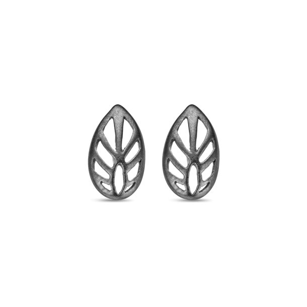 Spirit Icons Leaf studs slv - 40023