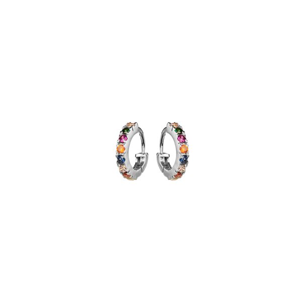 Maanesten Nubia color øreringe i sølv - 9337C