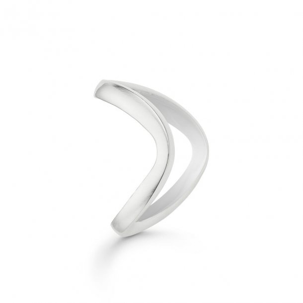 Mads Z Boomerang sølv ring - 3140107