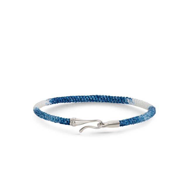 Se Ole Lynggaard Life armbånd blå - A3040-301 Blue Jeans 17 cm hos Brodersen + Kobborg
