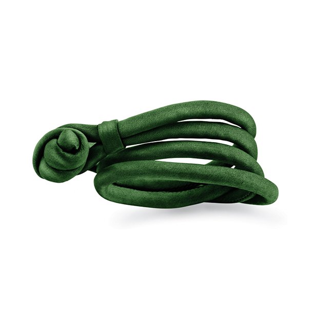 Ole Lynggaard Smaragd grønt silkearmbånd - A2536